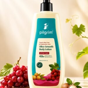Pilgrim French Red Vine & Hyaluronic Acid Ultra-Smooth Body Lotion (48hr Hydration)